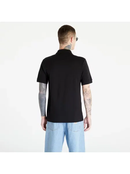 Koszulka polo Lacoste z krótkim rękawem czarna