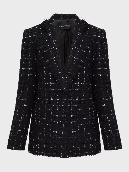 Вовняний піджак Karl Lagerfeld чорний