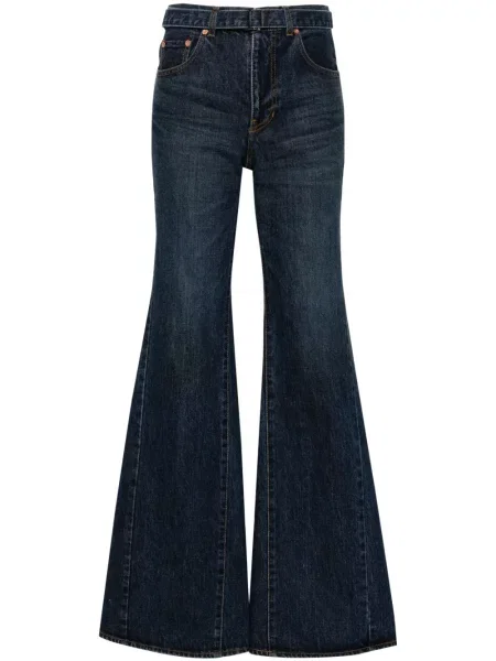 Blugi evazați Sacai evazate albastru