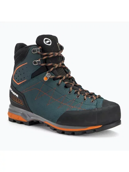 Férfi túrabakancs SCARPA Zodiac TRK GTX petrol/rust orange Zodiac TRK GTX narancsszínű