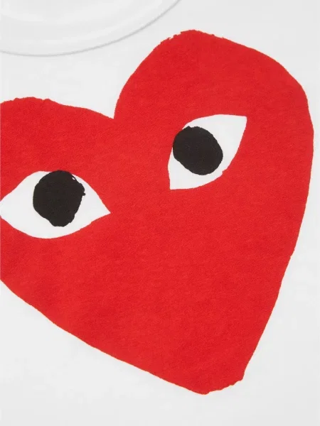 Koszulka dziecięca Comme Des Garcons Play biała