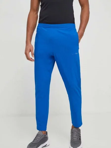 Спортен панталон Calvin Klein Performance с изчистен дизайн синьо
