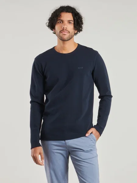 Tricou cu mânecă lungă Boss portocaliu