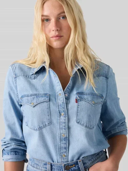 Levi's koszula jeansowa HERITAGE WESTERN DENIM niebieska
