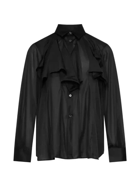 Cămașă Comme Des Garçons cu volane negru