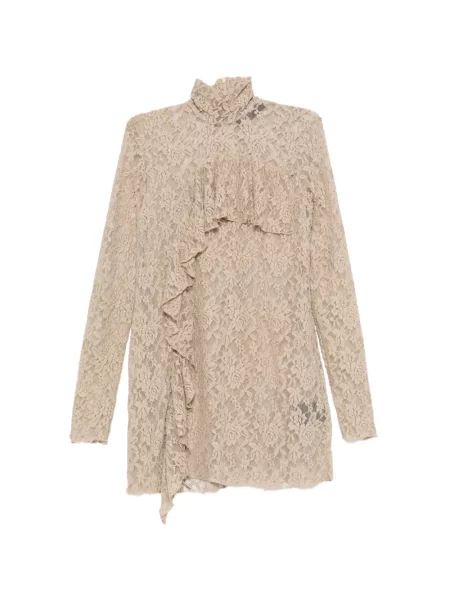 Sukienka mini Barbara Bologna z falbankami koronkowa