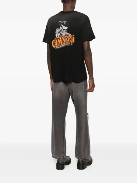 Tricou Willy Chavarria cu imagine negru