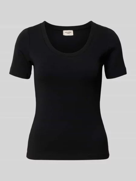 Męski t-shirt o kroju regular fit z mieszanki bawełny model WKDMULTIJ' Weekend Max Mara czarna
