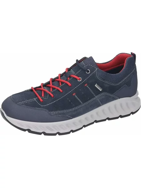 Sneakersy Manitu sznurowane niebieskie