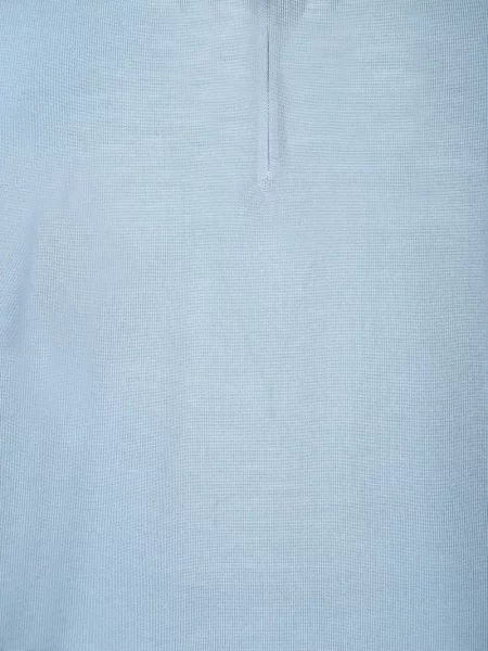 Tricou polo Dell'oglio tricotate albastru
