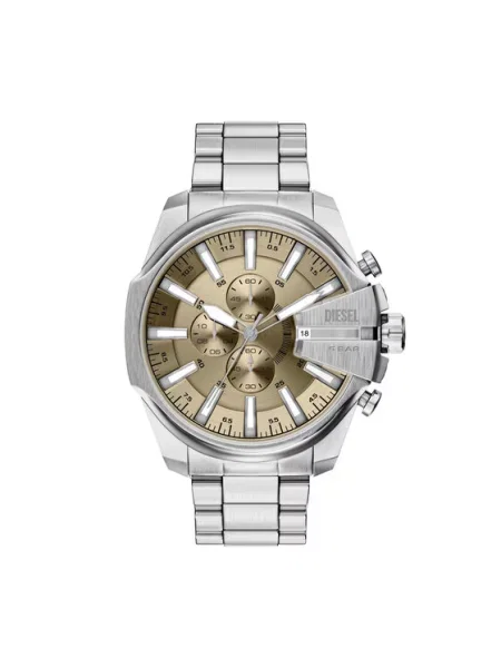 Diesel Годинник Mega Chief Slim Срібний