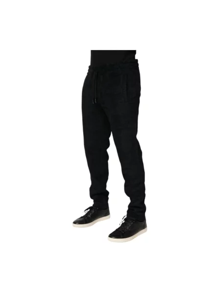 Joggery Dolce And Gabbana z logo czarne