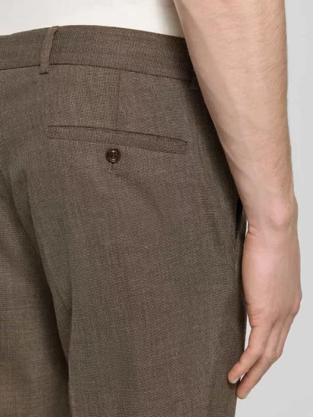 Spodnie materiałowe o kroju slim fit z dodatkiem wełny model Cole' Cg - Club Of Gents