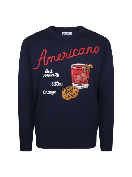 Sweter Mc2 Saint Barth niebieski