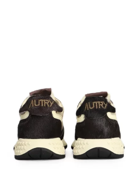 Sneakerși Autry cu imagine maro