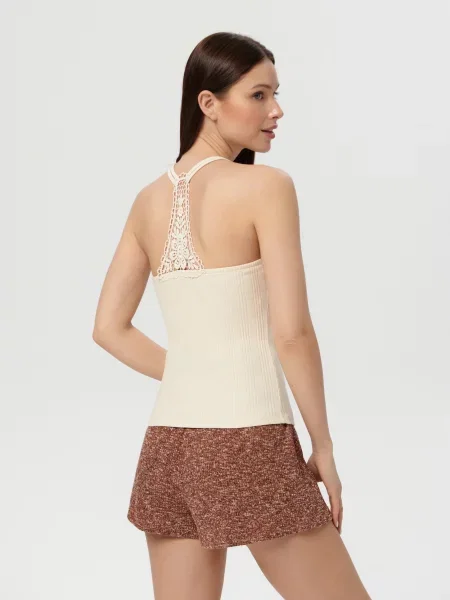 Топ з мереживом різнобарвний