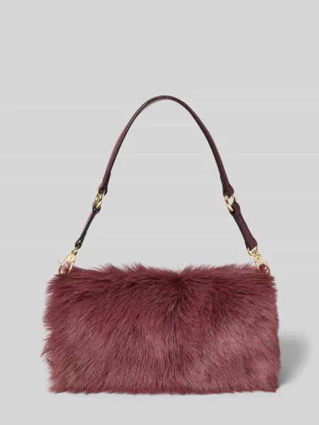 Torebka ze skóry z imitacji futra model ‘MILA’ Abro