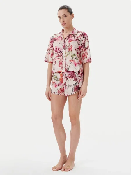 Guess Риза Цветен бежово