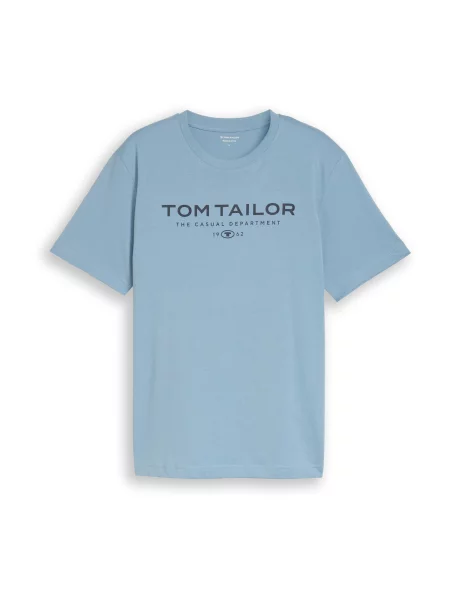 TOM TAILOR Majica svetlo modra črna