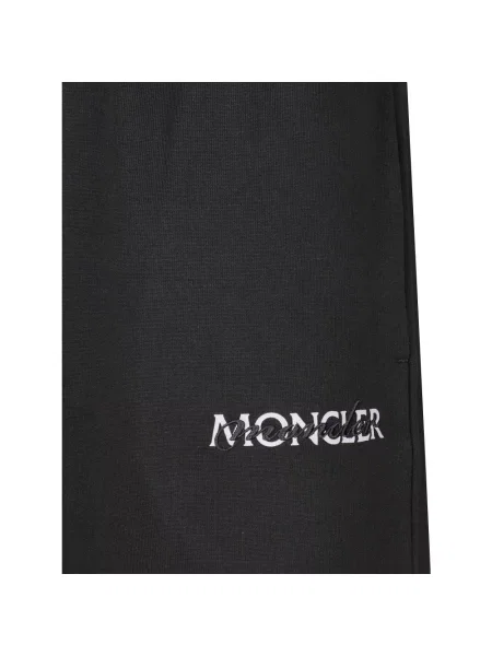 Spodnie Moncler z logo czarne