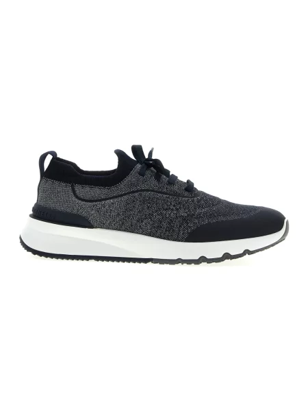 Dzianinowe sneakersy Brunello Cucinelli szare