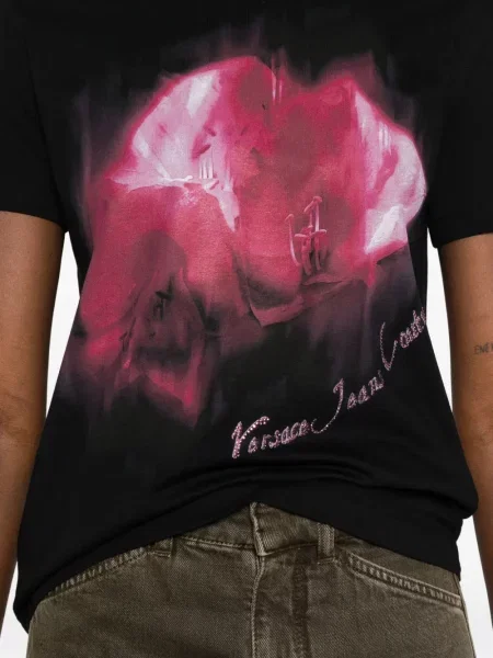 Tricou Versace Jeans Couture cu imagine negru
