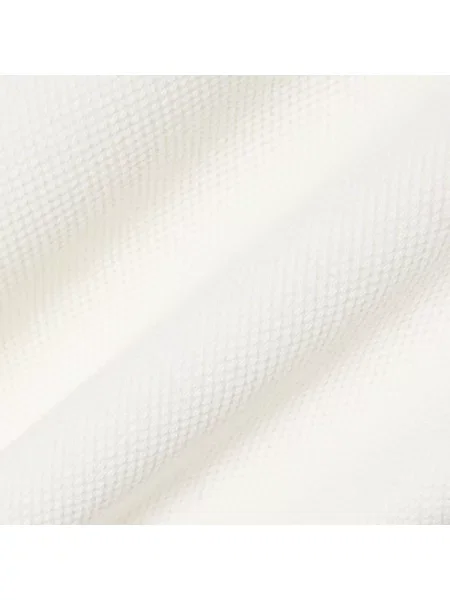 Lacoste Bluza Z Kapturem Z Piki Kremowa biała