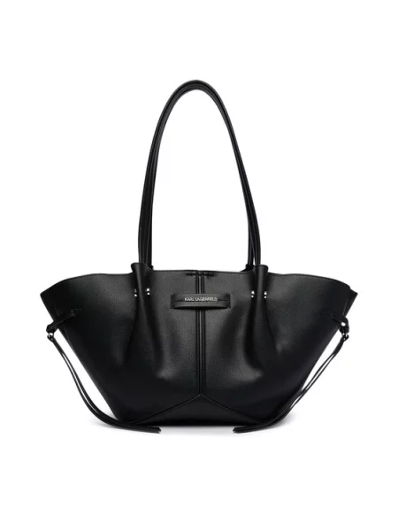 Karl Lagerfeld torebka shopper z imitacji skóry K/PIERCED czarna