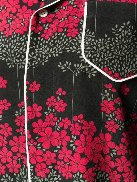 Риза Red Valentino с принт черно