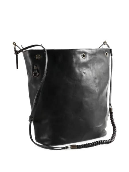 Geantă Ziggy Chen din piele negru