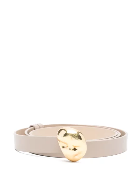 Кожаный колан Fabiana Filippi сиво