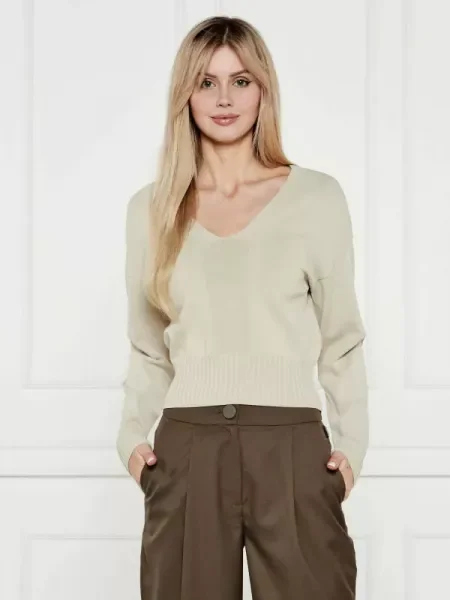 Armani Exchange Kötött pulóver bézs