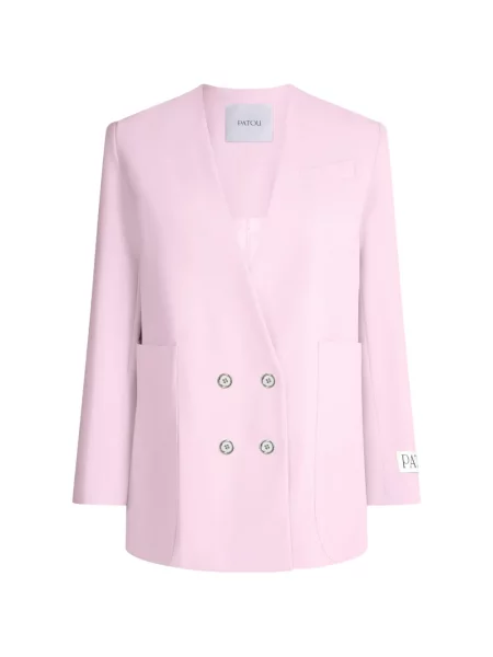 Marynarka Patou dwurzędowa różowa