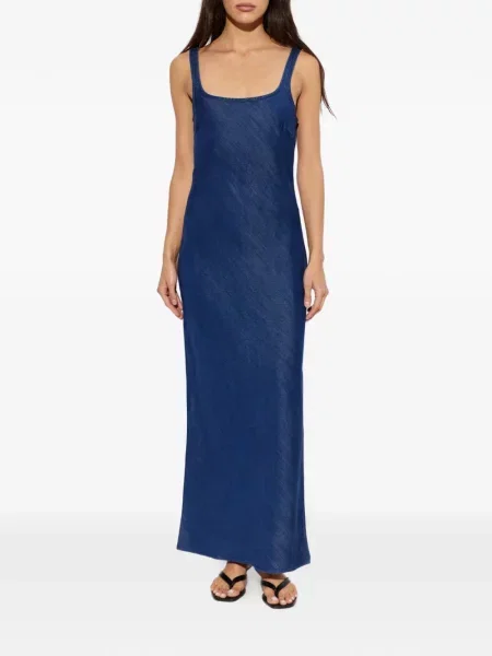 Rochie maxi Samsøe Samsøe albastru