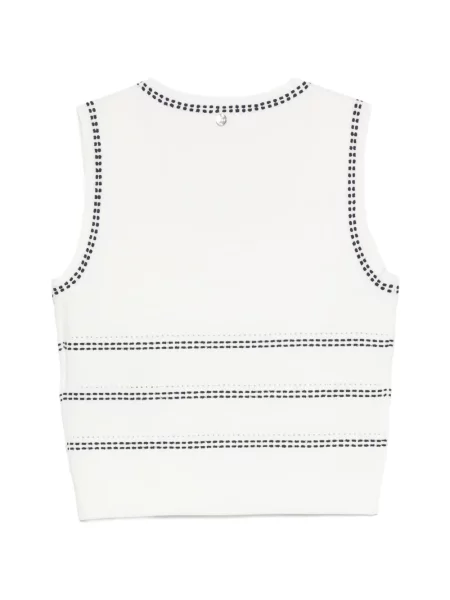 Top Liu Jo tricotate alb