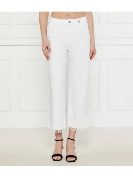 Marc Cain Blugi | flare fit | high waist alb