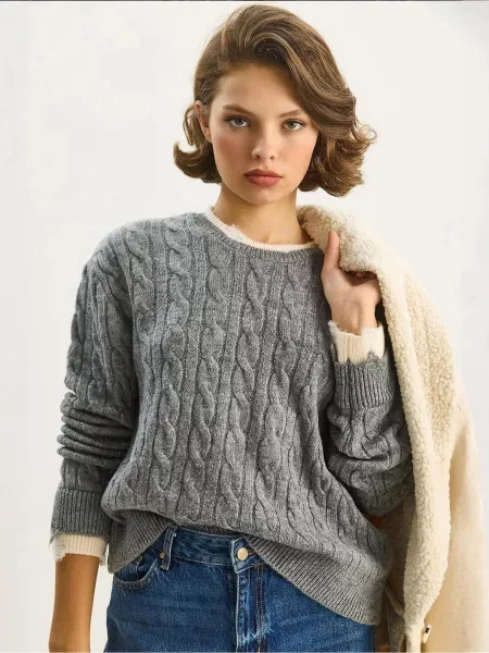 Bianco Lucci Svetr Pullover' šedá