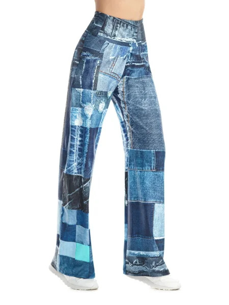 Winshape Pantaloni / aqua / denim albastru