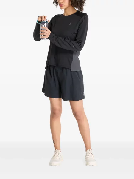 Pantaloni scurți de sport On-running cu imagine negru