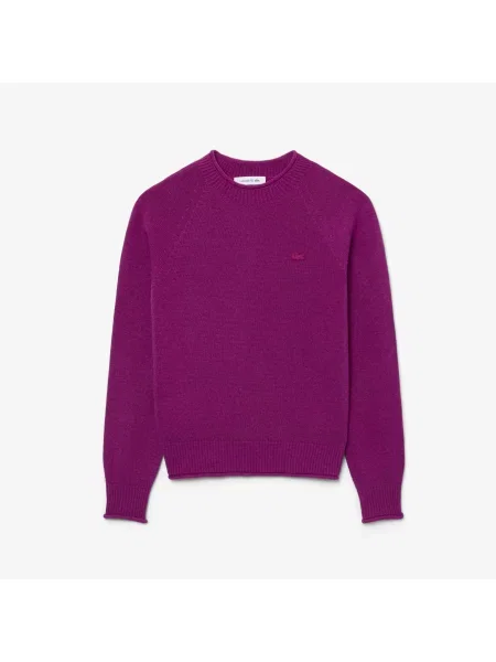 Lacoste Wełniany Sweter I Dzianina 3D różowy