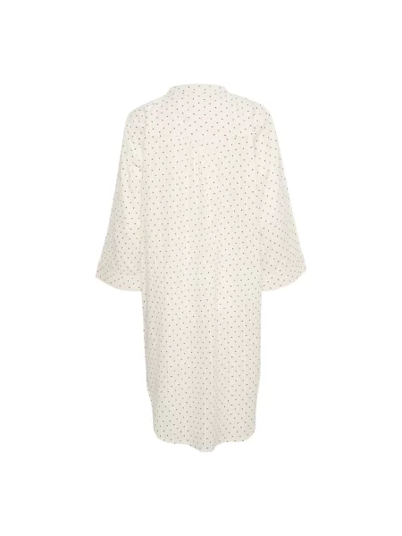 Sukienka koszulowa Part Two w grochy biała