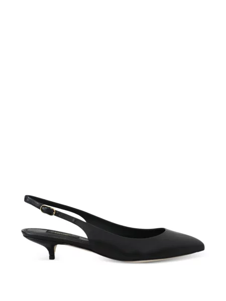 Pantofi cu toc Dolce & Gabbana din piele slingback negru