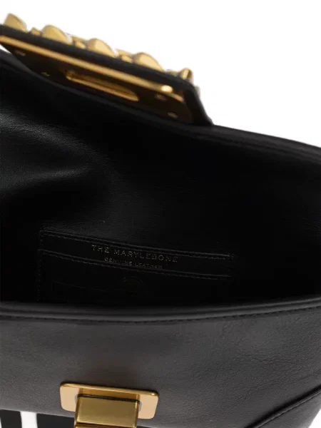 Кожена чанта Kurt Geiger London черно