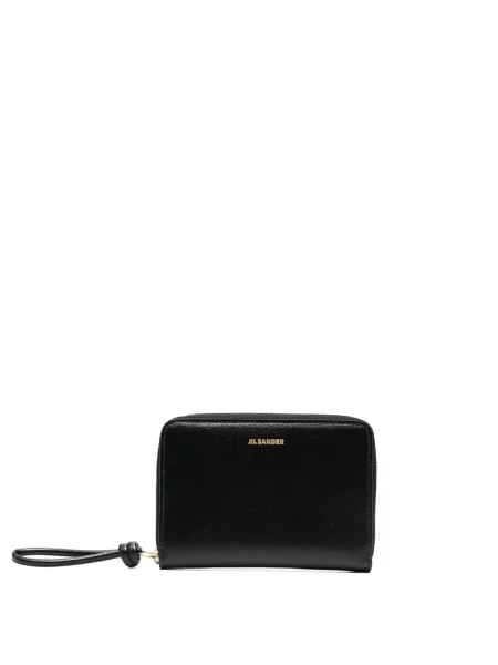 Portofel Jil Sander din piele negru