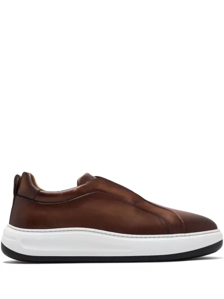 Sneakerși Magnanni din piele slip-on maro