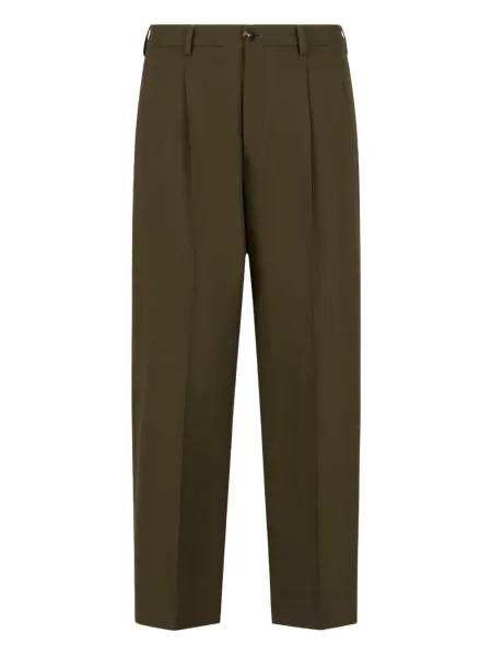 Pantaloni Marni plisate verde
