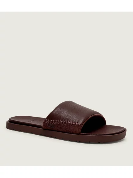 UGG De piele șlapi M Seaside II | piele întoarsă maro
