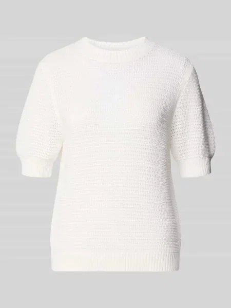 Sweter w dzianinowym wyglądzie o kroju regular fit model SANIDY' Drykorn biały