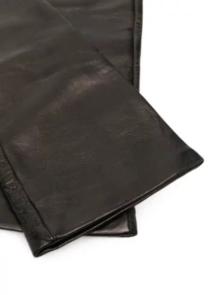 Lung mănuși Toteme din piele negru
