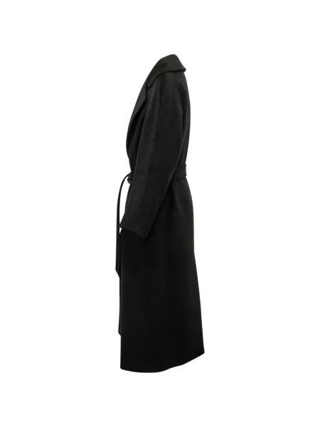 Cu centură palton Weekend Max Mara cu rever negru